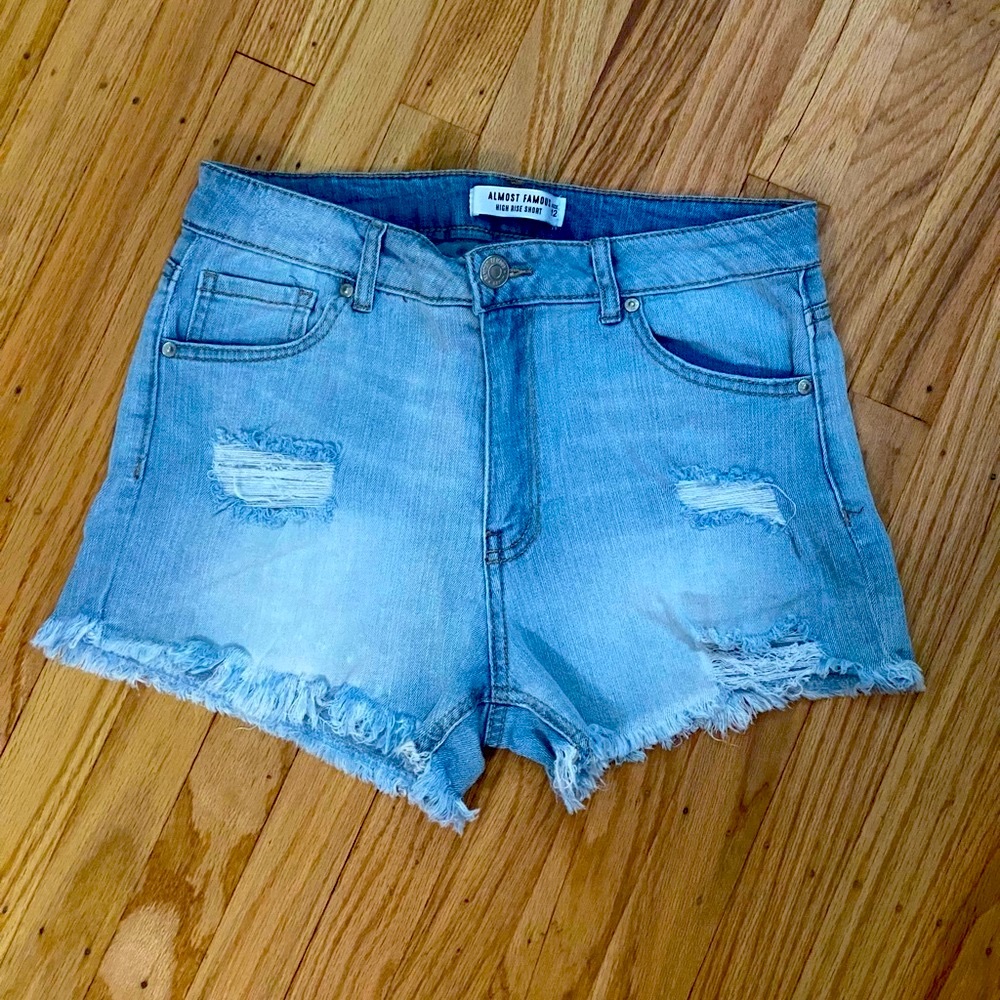 Almost Famous Denim High Wasted Shorts